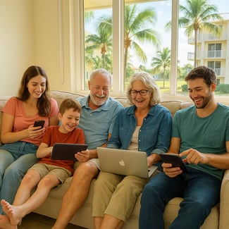 Family on Couch Family on Couch